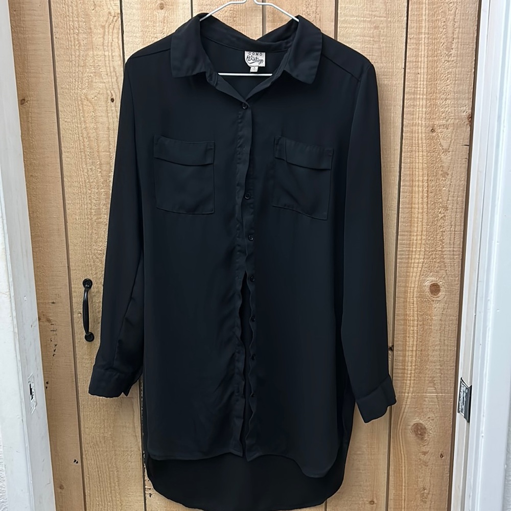 Comp Vintage Long Sleeve Button Up Dress Shirt